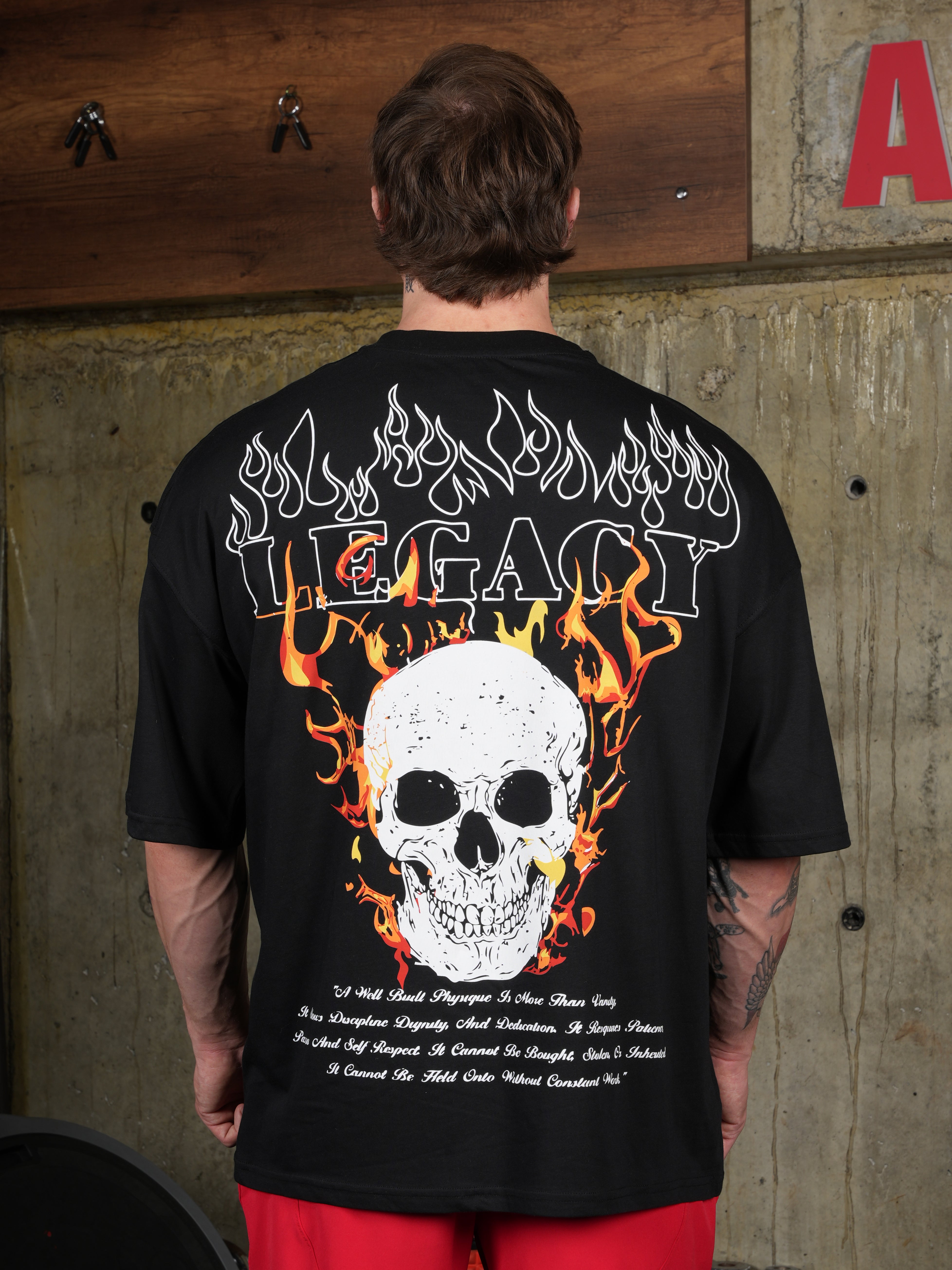 Hellfire Skull Oversize T-shirt