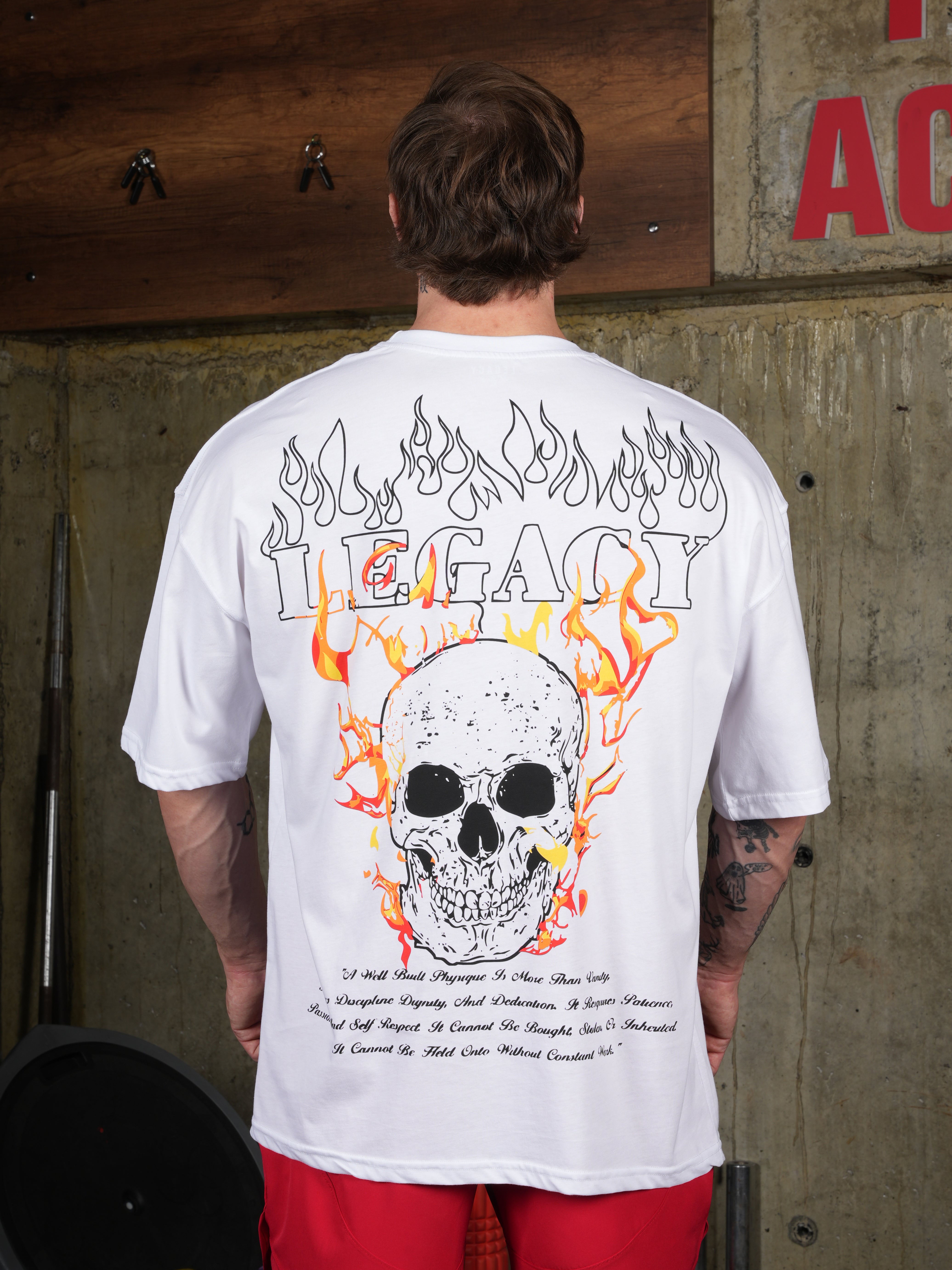 Hellfire Skull Oversize T-shirt