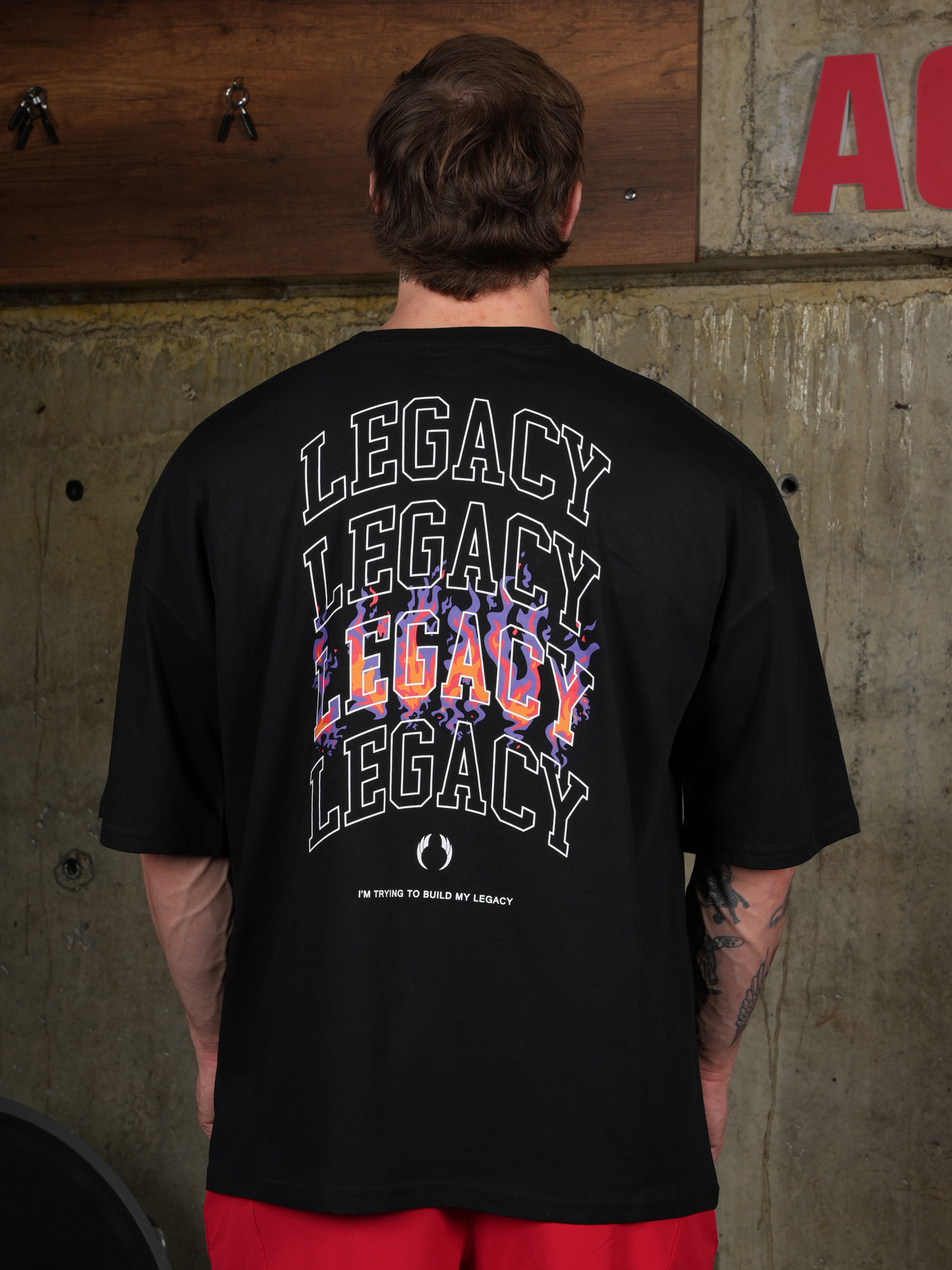 Purple Fire Oversize T-shirt