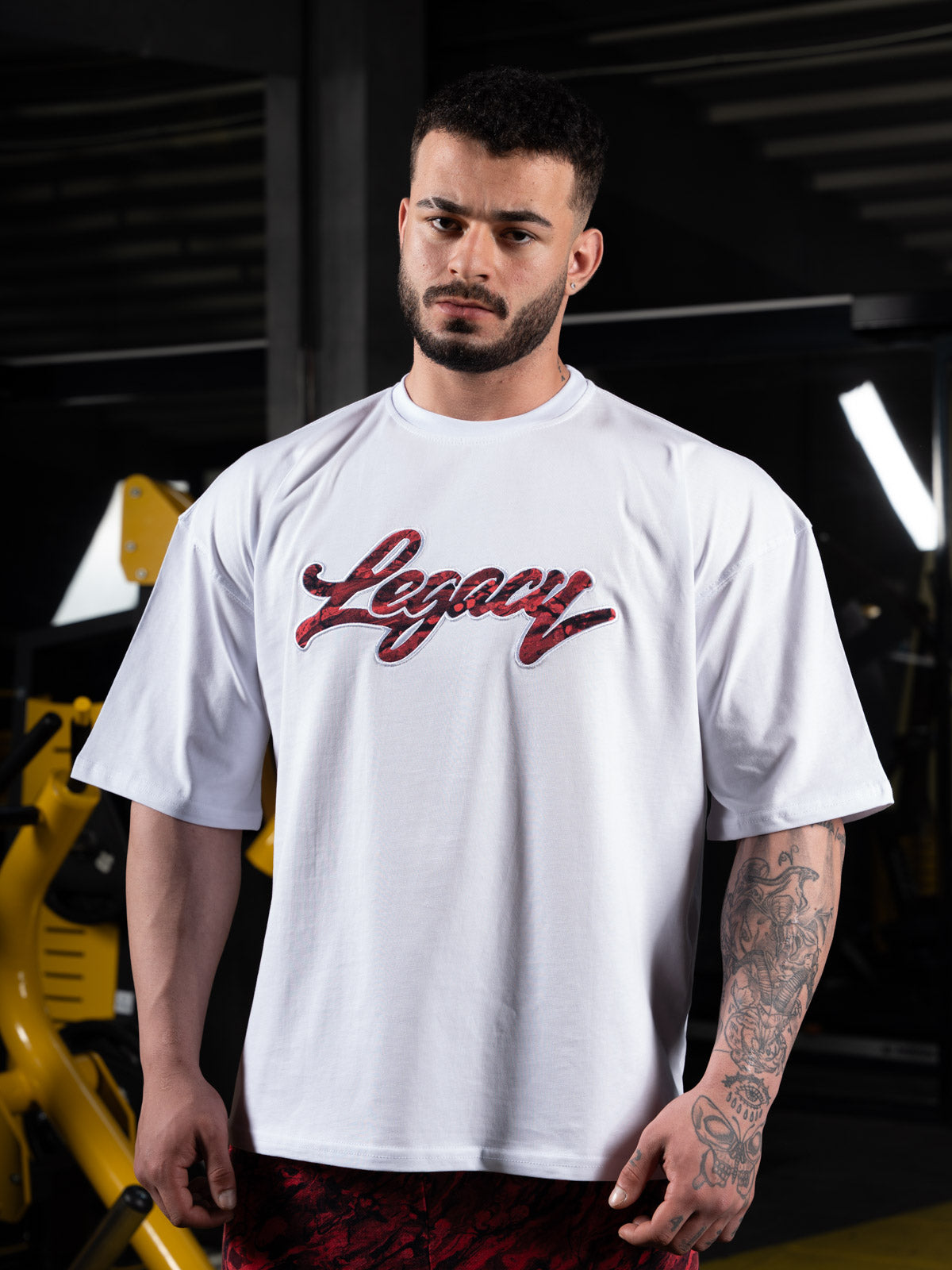 Red Applique Oversize T-shirt
